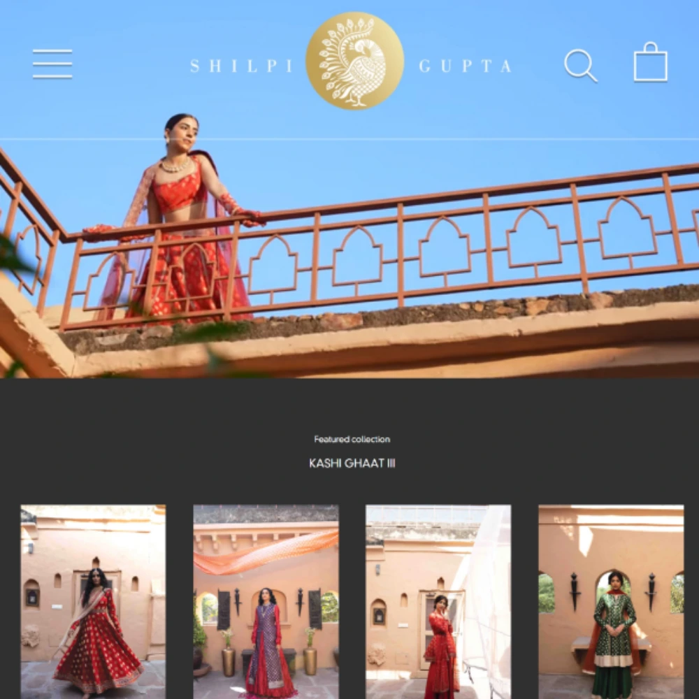 Website Development for Shilpi Gupta | Luxury Fashion Brand