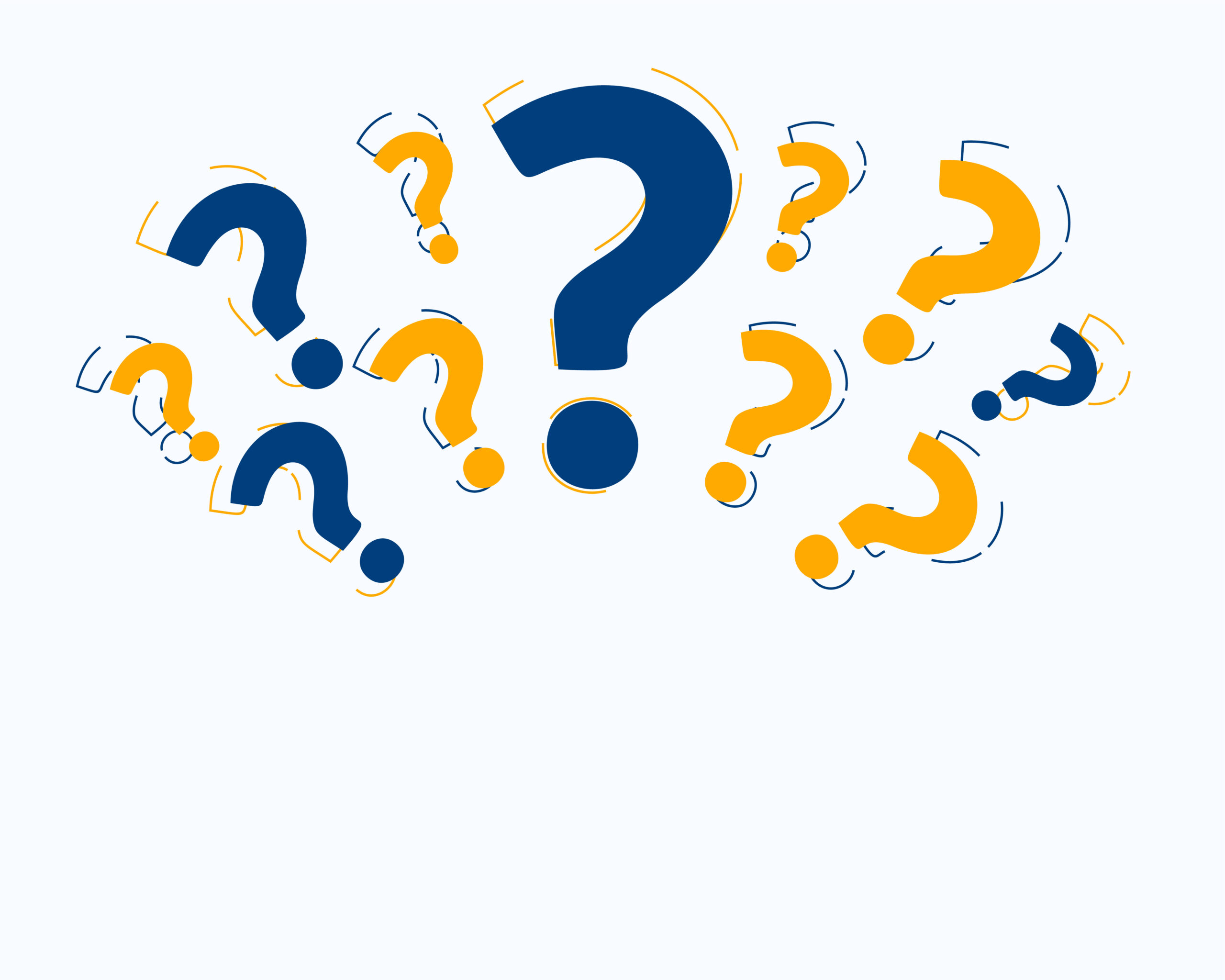 question mark sign template for problem solving query vector